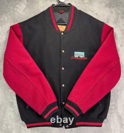 Vintage Coors Light Letterman Jacket Pro Rodeo Chute Out Western Quilt-Lined 90s