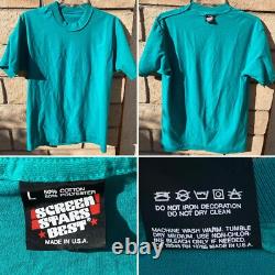 Vintage Cowboy Western T Shirt Stiles Family Round Up Echo Basin Ranch 1990s L