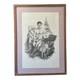 Vintage D. W. Flynn Cowboy on Bed Lithograph Graphite No. 137/500 USA 1970s Gay