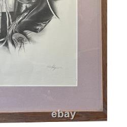 Vintage D. W. Flynn Cowboy on Bed Lithograph Graphite No. 137/500 USA 1970s Gay