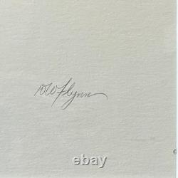 Vintage D. W. Flynn Cowboy on Bed Lithograph Graphite No. 137/500 USA 1970s Gay