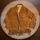 Vintage De La Garza 1960's Leather Fringe Jacket Western Heavy Suede XL Size 46
