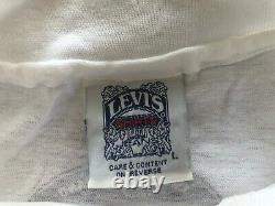 Vintage Deadstock Levi Strauss & Co T Shirt L 90s USA Cowboy Western Levi's Nos