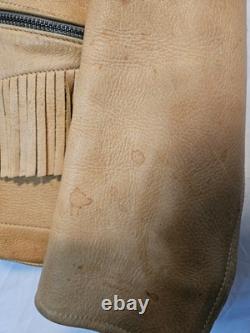 Vintage Deerskin Leather Western Jacket / Fringe Buckskin / 1970s / M/L