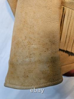 Vintage Deerskin Leather Western Jacket / Fringe Buckskin / 1970s / M/L