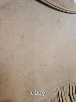 Vintage Deerskin Leather Western Jacket / Fringe Buckskin / 1970s / M/L