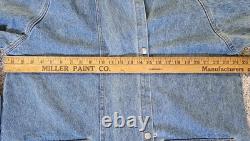 Vintage Denim 3D Embossed Duster The End of the Trail Western Native American