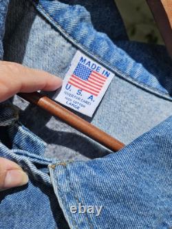 Vintage Denim Embossed, Duster, Western, Aztec, Jean Jacket