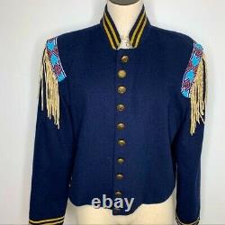 Vintage Double D Ranch Calvary Rodeo Jacket Large Cowboy Cowgirl USA