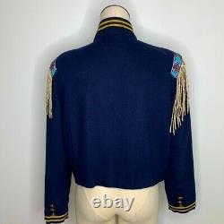Vintage Double D Ranch Calvary Rodeo Jacket Large Cowboy Cowgirl USA