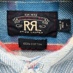 Vintage Double RL RRL Ralph Lauren Heavyweight Plaid Flannel Shirt Men's L
