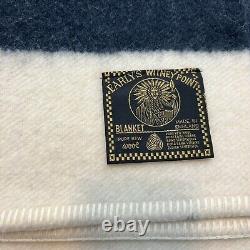 Vintage Early's Witney 3 1/2 Point Wool Blanket made in England Western