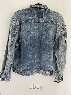 Vintage Edwin Acid Wash Blue Denim Jean Jacket 80s 90s Made in Japan Men's Sz L
