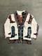 Vintage Fashioned By Cowgirl Patti Western Tapestry Cowboy Boot Cardigan Wmns XL