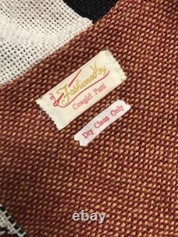 Vintage Fashioned By Cowgirl Patti Western Tapestry Cowboy Boot Cardigan Wmns XL