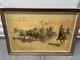 Vintage Frederic Remington Attack on the Supply WagonsWestern Print 18x 26