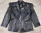 Vintage Fringe Leather Jackets Women's Lg/XL Stampede Moto Biker Western 80s