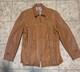 Vintage Genuine Deerskin Leather Coat Custom Made Brown Quilted Western Jacket