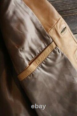 Vintage Genuine Leather Western Jacket Men's L