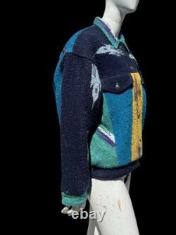 Vintage Gerard Western Aztec Blanket Jacket Outerwear Size Large Unisex Western