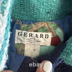 Vintage Gerard Western Aztec Blanket Jacket Outerwear Size Large Unisex Western