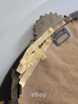 Vintage Gold Ornate Wall Mirror Hollywood Regency Baroque Style Arch Frame Large