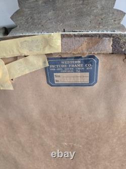 Vintage Gold Ornate Wall Mirror Hollywood Regency Baroque Style Arch Frame Large