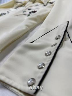 Vintage H Bar C California Long tail Ranchwear Embroidered Western Shirt Mens XL