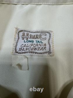 Vintage H Bar C California Long tail Ranchwear Embroidered Western Shirt Mens XL