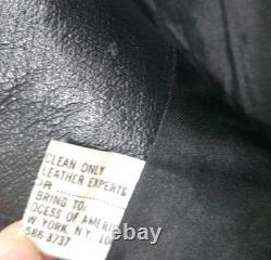 Vintage H Bar C California Ranchwear Black Leather Western Vest Size 44 #7377