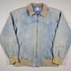 Vintage H Bar C Denim Bomber Jacket Western Ranchwear USA Men's Large