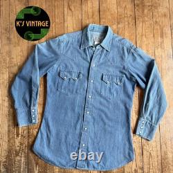 Vintage H Bar C Western Denim Shirt 60s