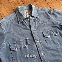 Vintage H Bar C Western Denim Shirt 60s