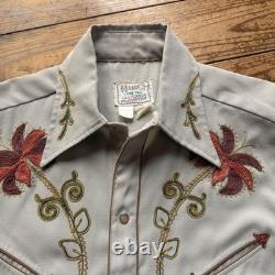 Vintage HBARC Western Shirt Chain Stitch 1970s