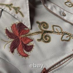 Vintage HBARC Western Shirt Chain Stitch 1970s