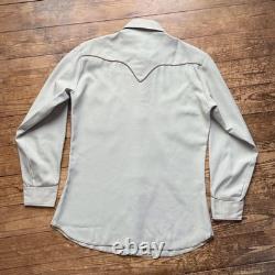 Vintage HBARC Western Shirt Chain Stitch 1970s