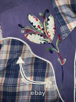 Vintage HBarC Ranchwear Shirt Pearl Snap Rockabilly Sz Large RARE 50s 60s