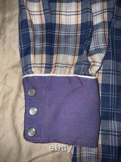 Vintage HBarC Ranchwear Shirt Pearl Snap Rockabilly Sz Large RARE 50s 60s