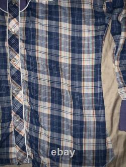 Vintage HBarC Ranchwear Shirt Pearl Snap Rockabilly Sz Large RARE 50s 60s