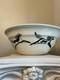 Vintage Hobby Artist Hand Made Large Painted Horse Western Serving Bowl