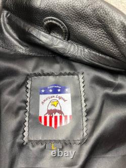 Vintage Indian Western Leather Black Jacket size L