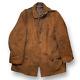 Vintage Jacket Brown Leather Suede Barn Chore Field Western Style Unisex