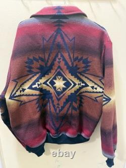 Vintage Jacket Navajo Southwest Wool XL Lined Western Wear Pendleton