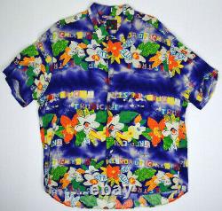 Vintage Jams World Hawaiian Shirt L/XL Tropical E Street 80s Kurt Cobain Grunge