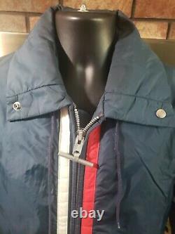 Vintage Jean Claude Killy Puffer Puffy Ski Jacket Mens Large Vtg Blue Mighty Mac