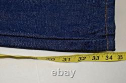 Vintage Jeans Wrangler 13MWZ 32 x 34 90s Raw Stiff Denim Cowboy Cut USA Fabric