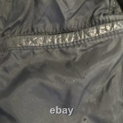 Vintage L Adler Western Aztec Two Tone Brown Black Leather Bomber Jacket Harley