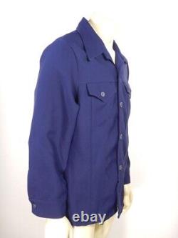 Vintage LEVI'S Saddleman Blue Polyester Western Trucker Jacket Size MED LRG