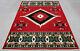 Vintage Large 8 x11 Taj Mahal Area Rug Red South Western Design Cabin Lodge Home