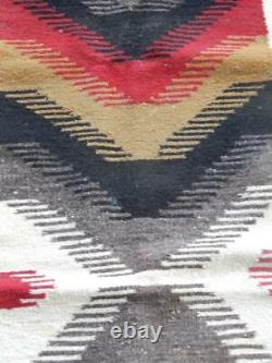Vintage Large Teec Nos Pos / Red Mesa Navajo Indian Rug Weaving Xlnt